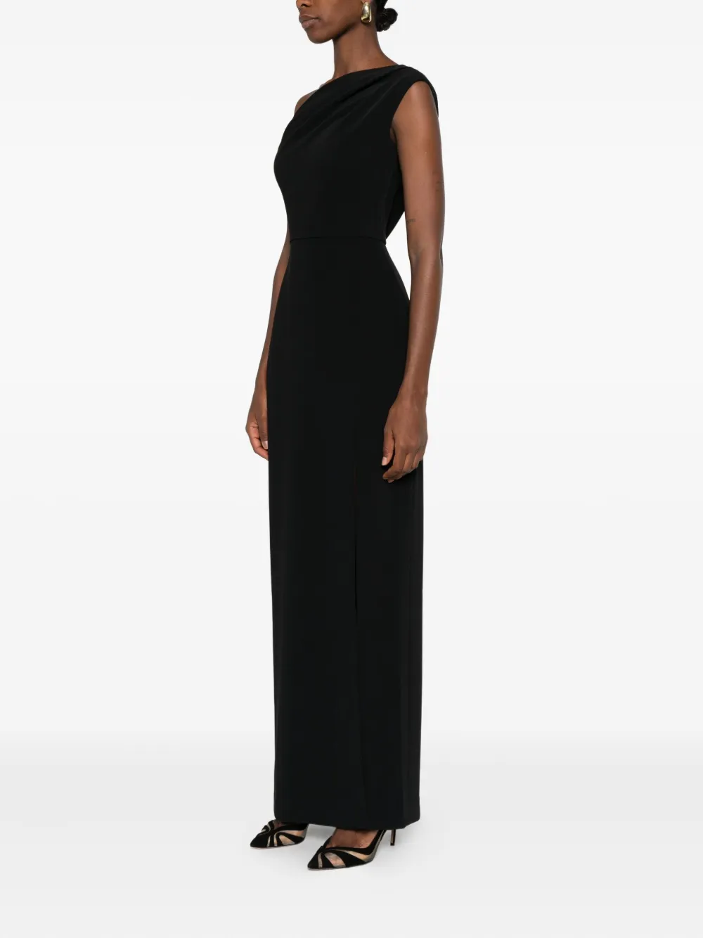 Solace London Irina maxi dress Zwart