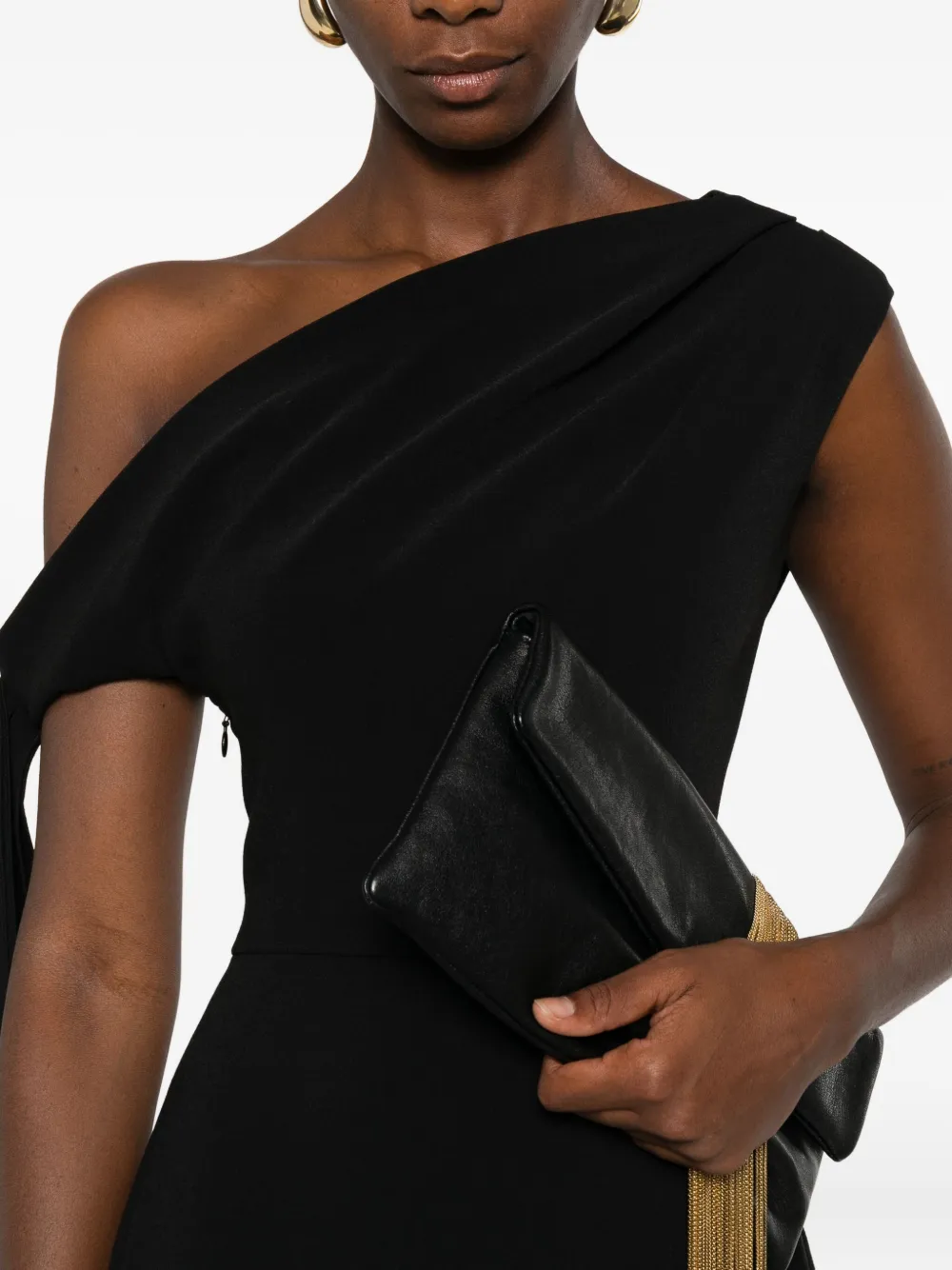 Solace London Irina maxi dress Zwart