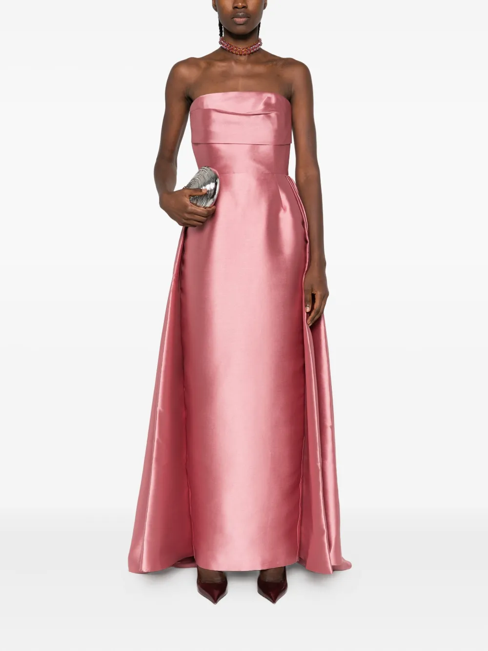 Solace London Tiffany strapless maxi dress - Roze