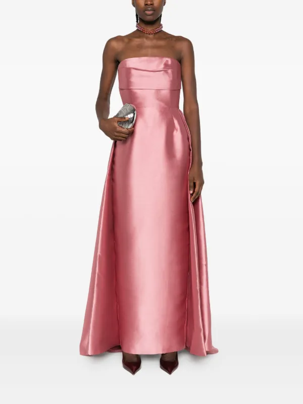 Solace London Tiffany Strapless Maxi Dress | Pink | FARFETCH