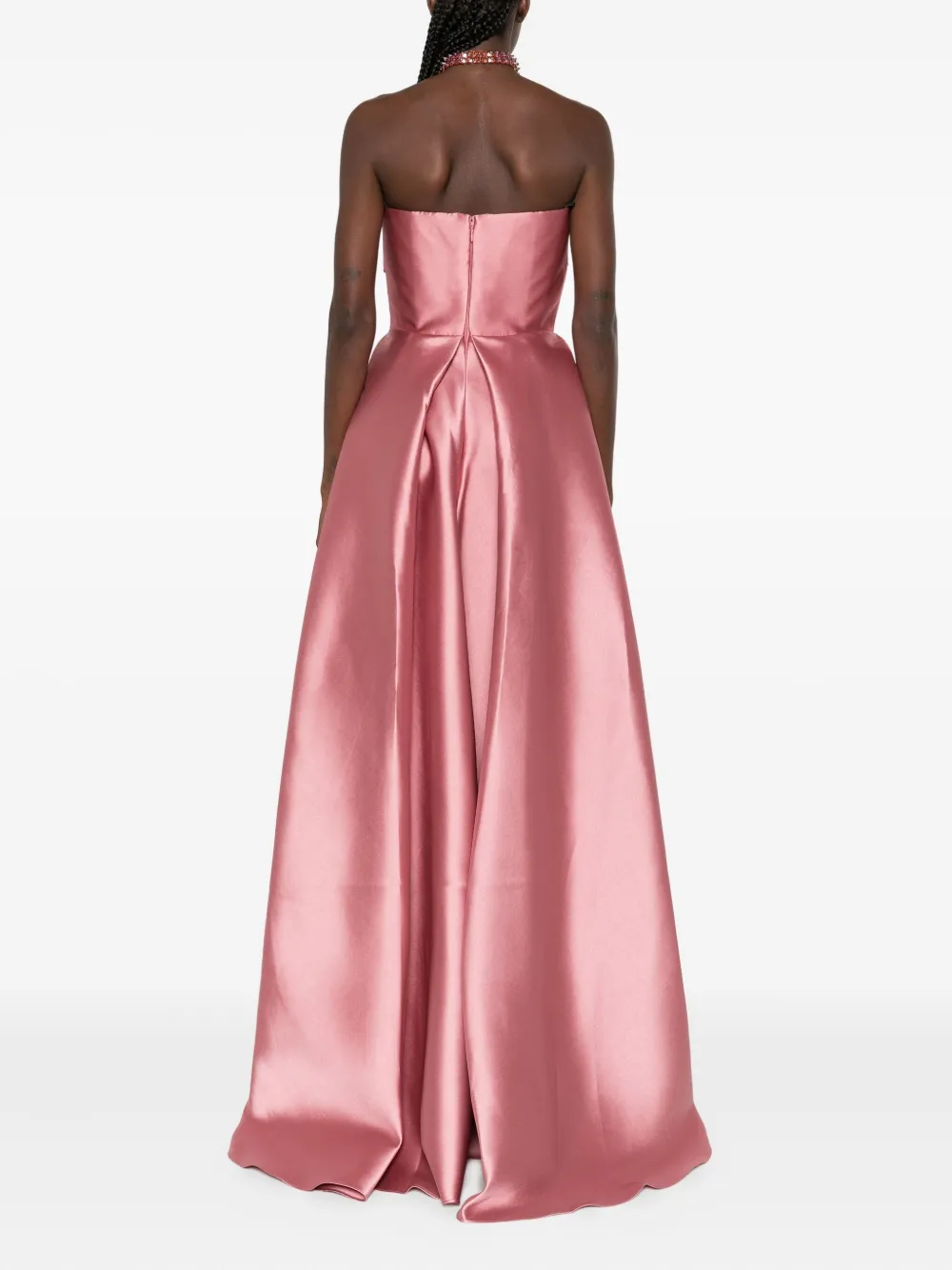 Solace London Strapless jurk Roze