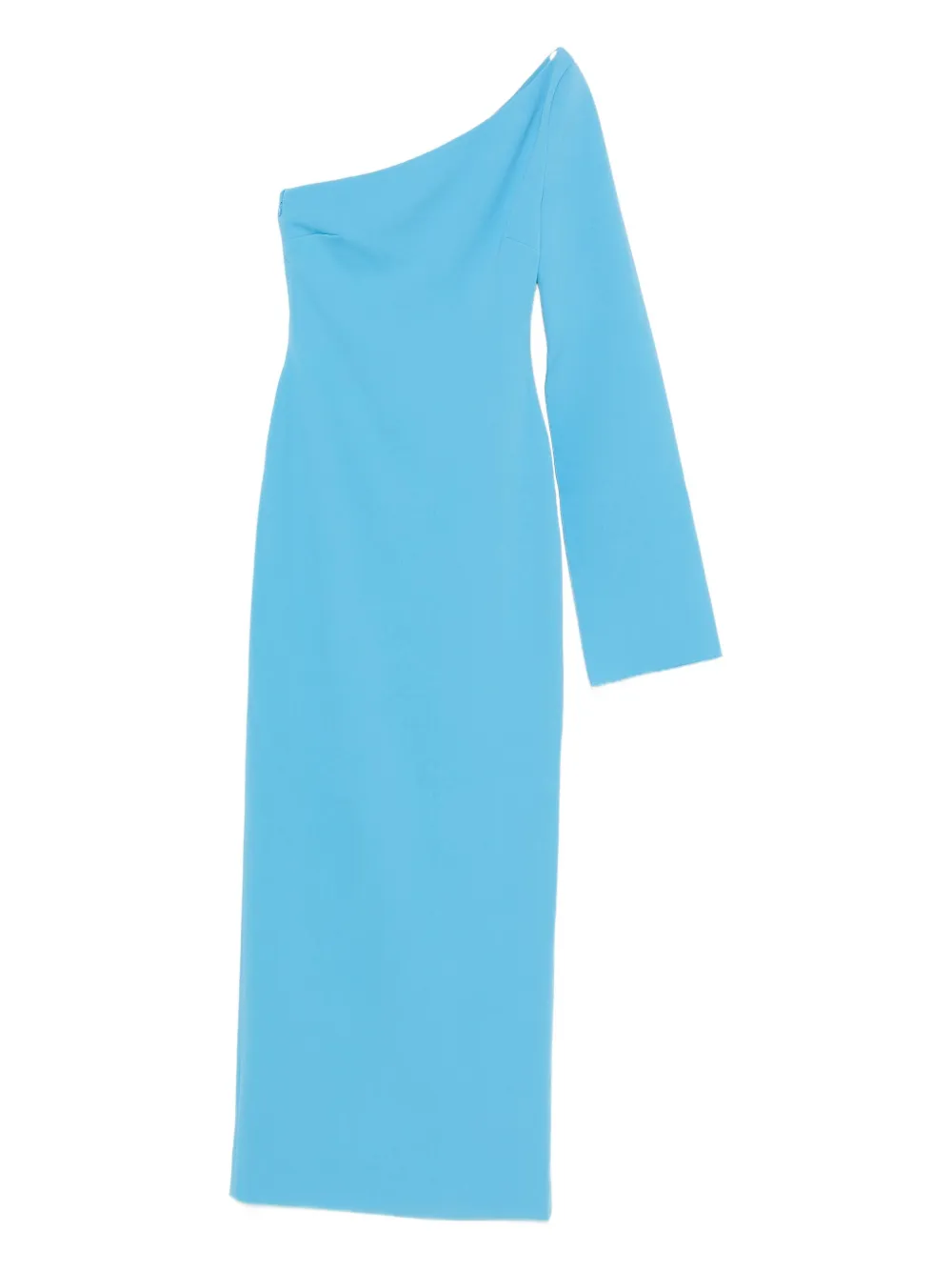 Solace London Alina One-shoulder Maxi Dress In Blue