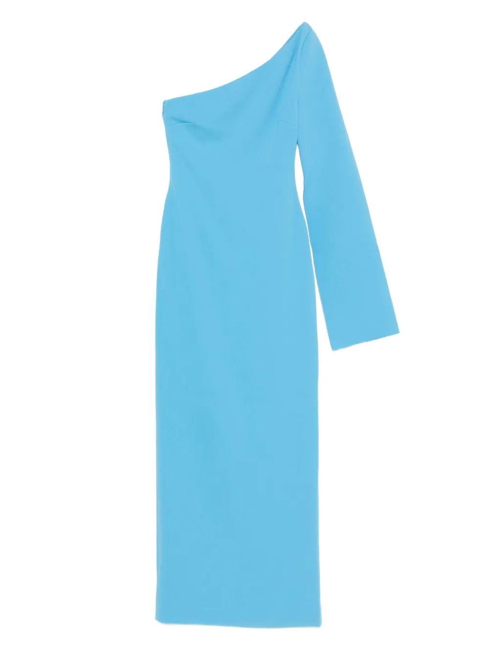 Solace London Alina one-shoulder maxi dress Blauw
