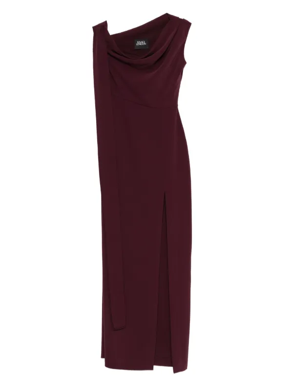 solace london burgundy dress Irina cowl-neck Maxi | Purple Catwalk over-the-knee fashion boots Watch RIHOAS Women's Plaid Size:X Small (2-4) column shape