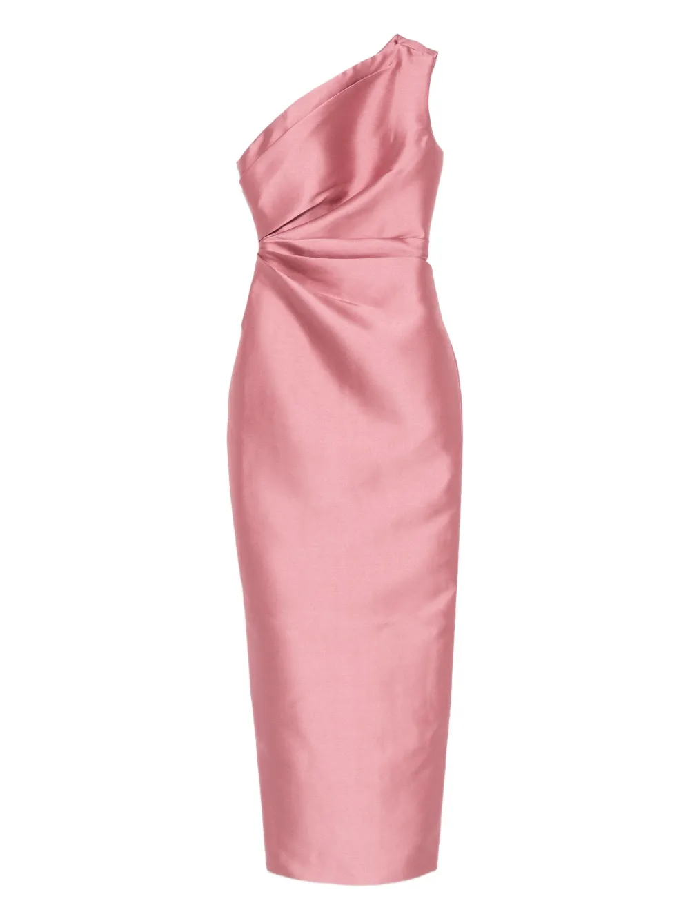 Solace London Kira one-shoulder maxi dress Roze
