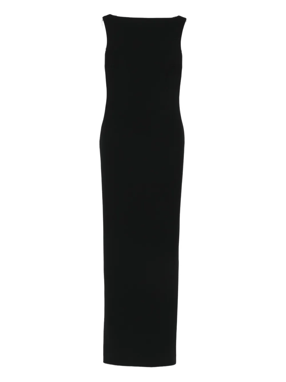 Solace London Imogen Boat-neck Maxi Dress In Black