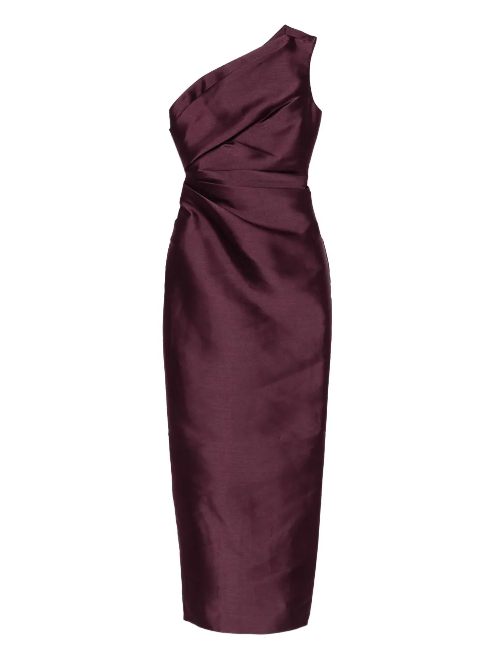 Solace London Kira one-shoulder maxi dress Paars