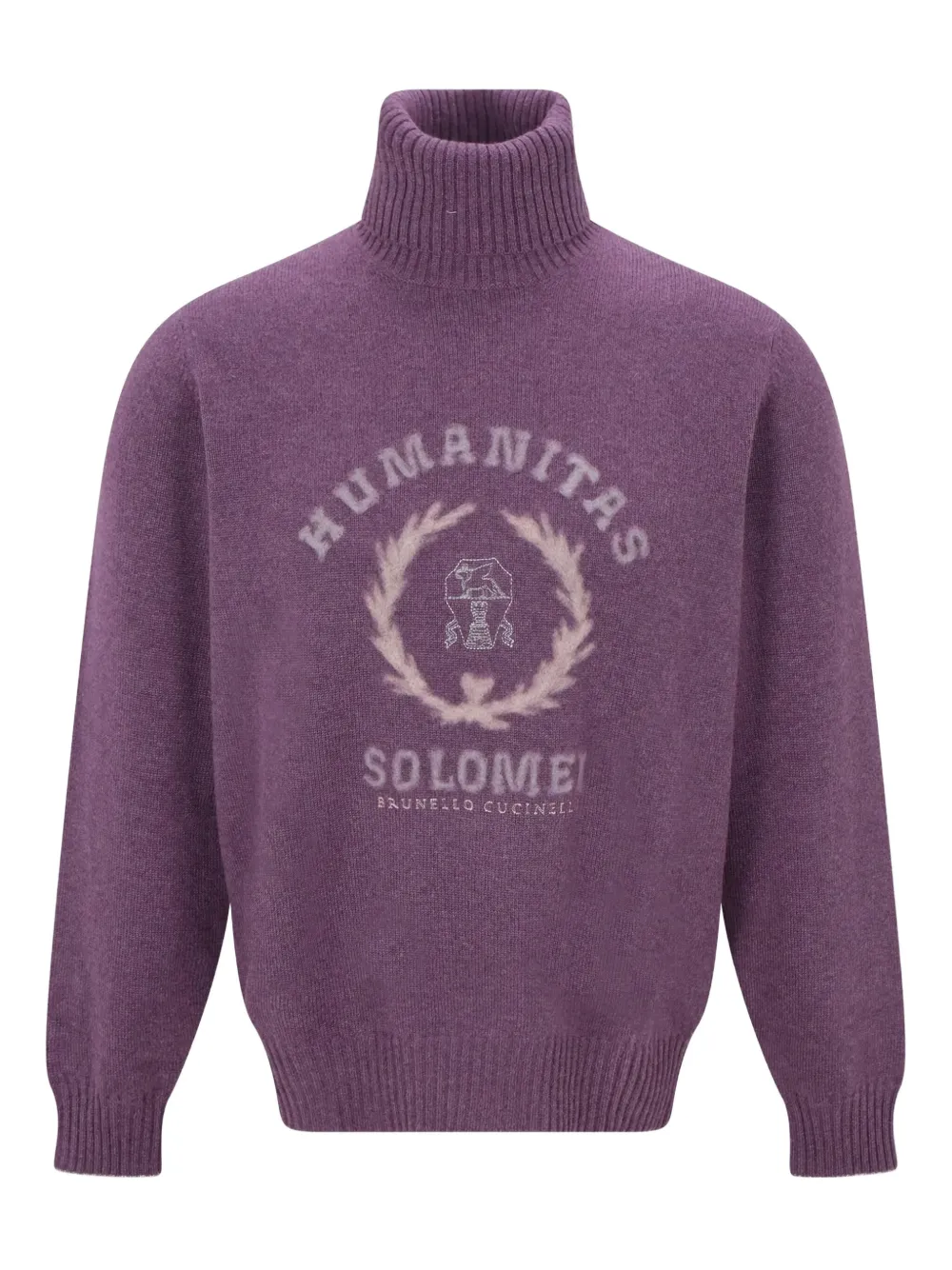 Brunello Cucinelli Coltrui met logo Paars
