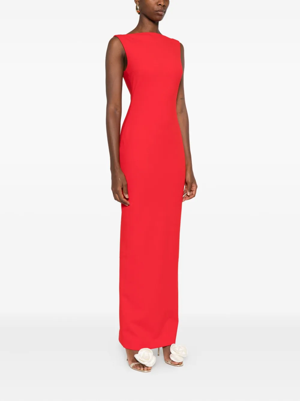 Solace London Imogen Maxi Dress In Red