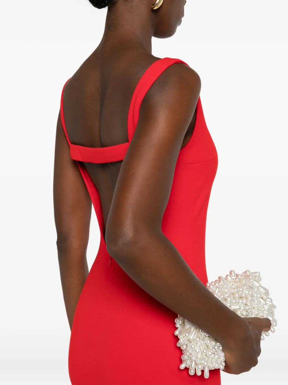 Solace London Imogen Maxi Dress In Red