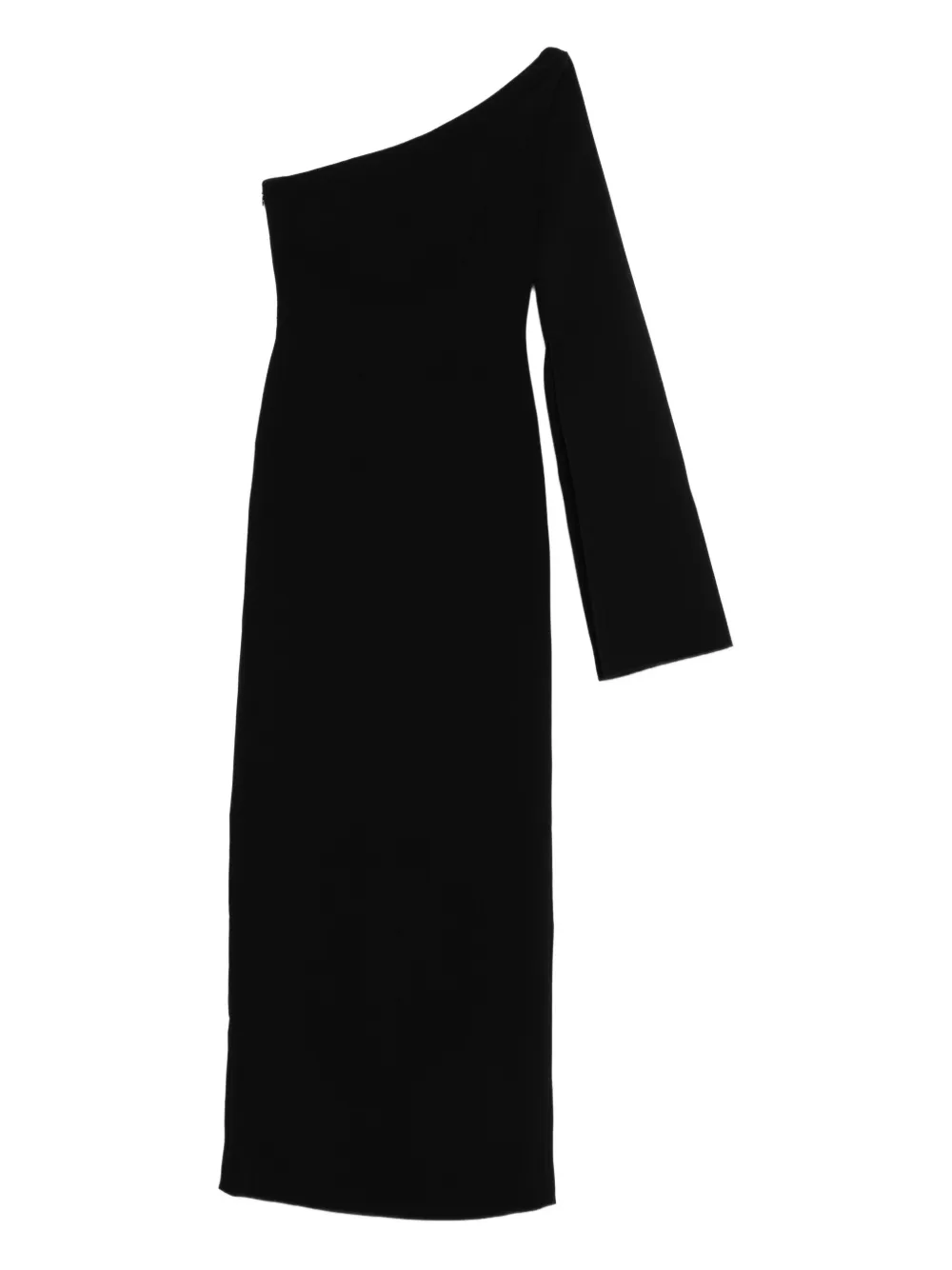 Solace London Alina one-shoulder maxi dress - Nero