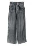 Pierre-Louis Mascia Aloe wide-leg silk trousers - Black
