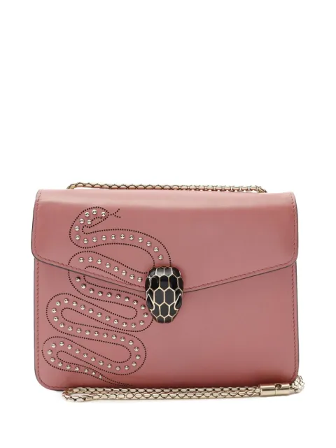 Bvlgari Pre-Owned 2018 Embellished Leather Serpenti Forever crossbody bag