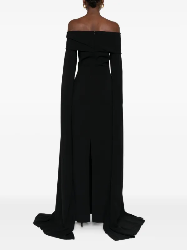 Solace London Nuri Maxi Dress | Black | FARFETCH