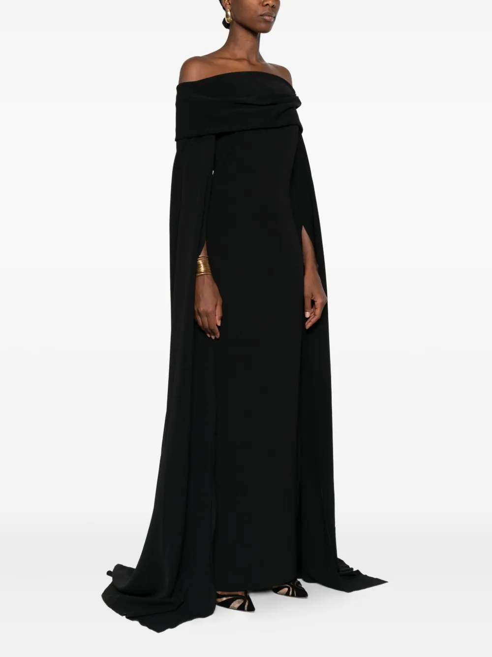 Solace London Nuri maxi dress Zwart