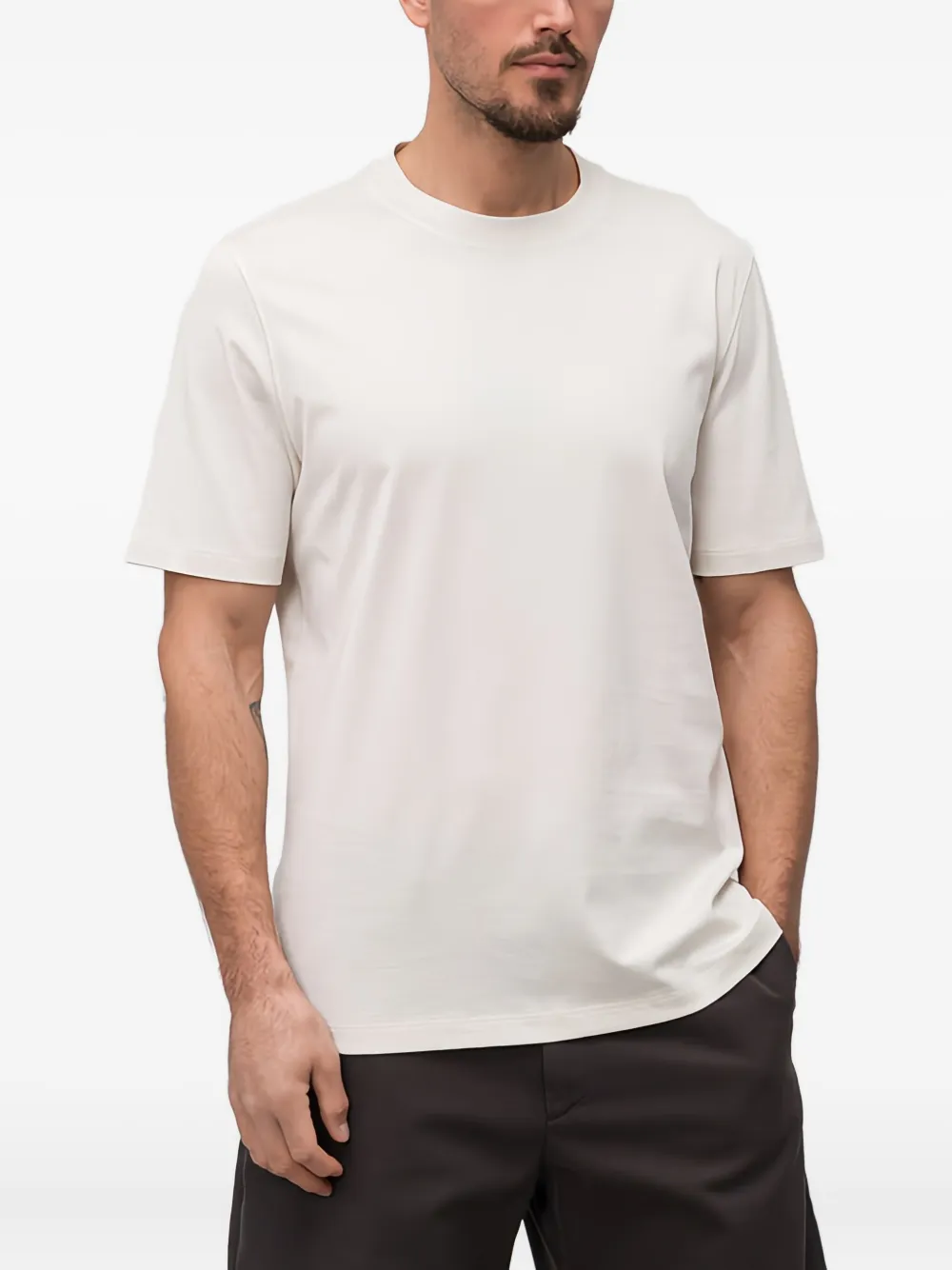Brunello Cucinelli T-shirt met ronde hals - Wit