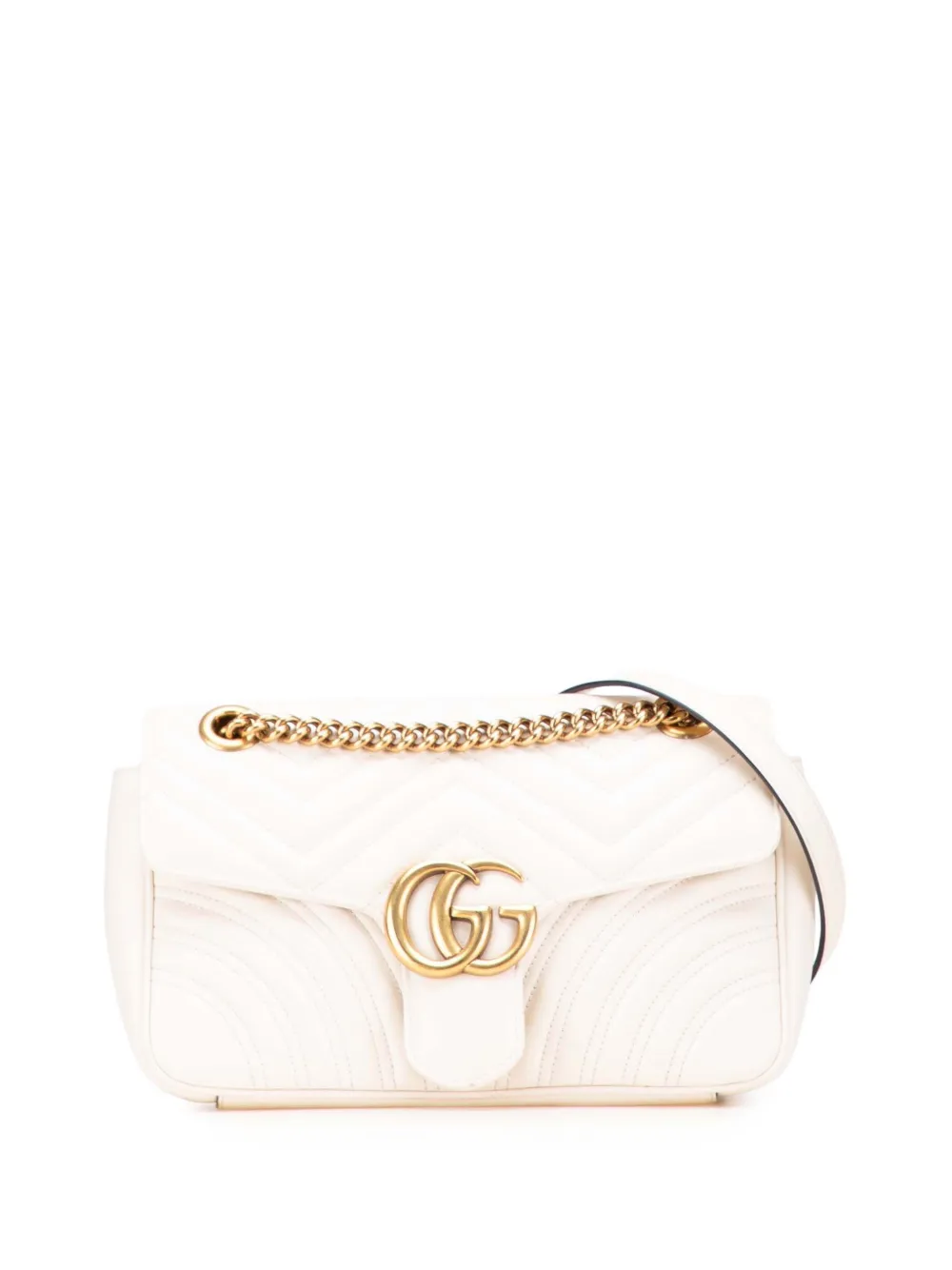 Gucci Pre-Owned 2016-2025 Small GG Marmont Matelasse Leather Flap Gucci Pre-Owned 2016-2025 Small GG Marmont Matelasse Leather Flap