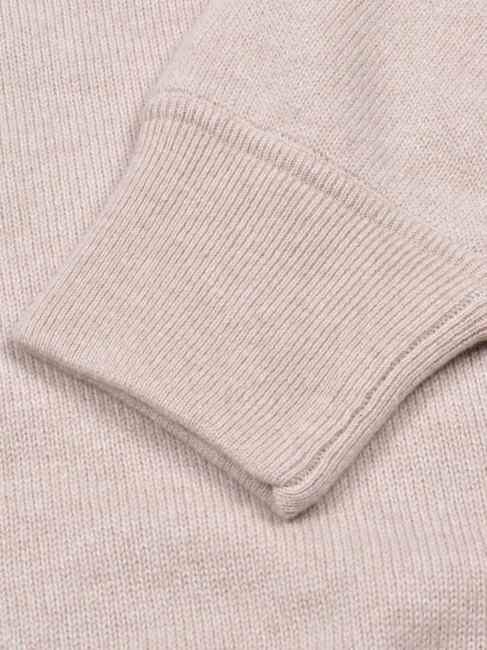 Brunello Cucinelli Trui met raglan mouwen en geborduurd logo Beige