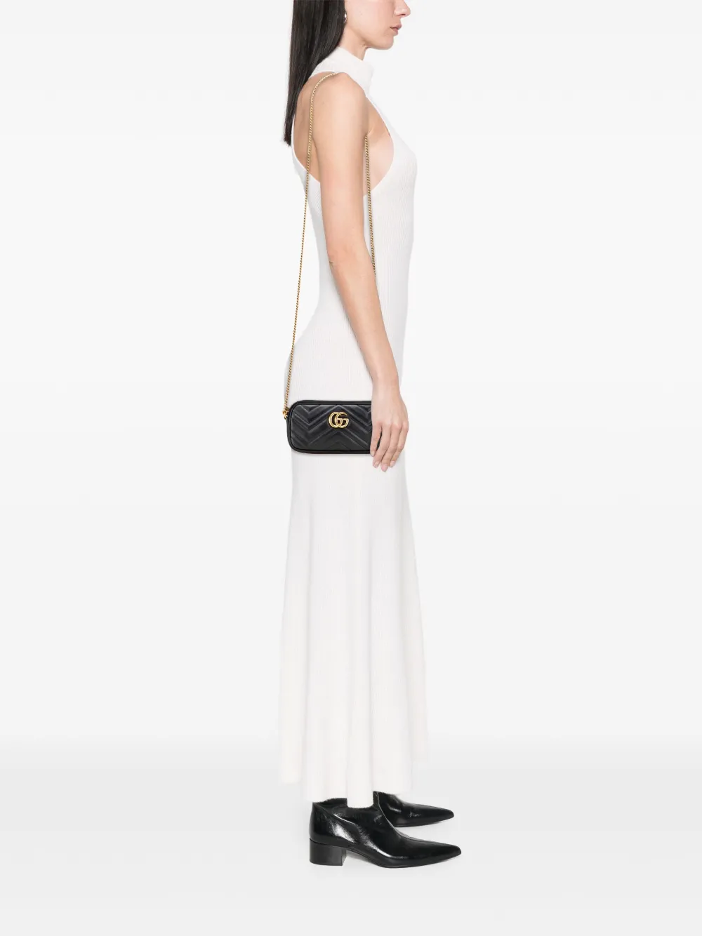 Gucci Pre-Owned 2016-2025 Mini GG Marmont Matelasse Leather Camera crossbody bag | Pre-Owned | Image 2