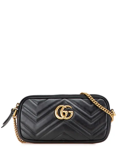 Gucci Pre-Owned 2016-2025 Mini GG Marmont Matelasse Leather Camera crossbody bag