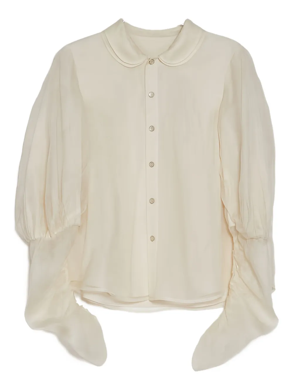 Renli Su ruffle-detail shirt | White | Image 1