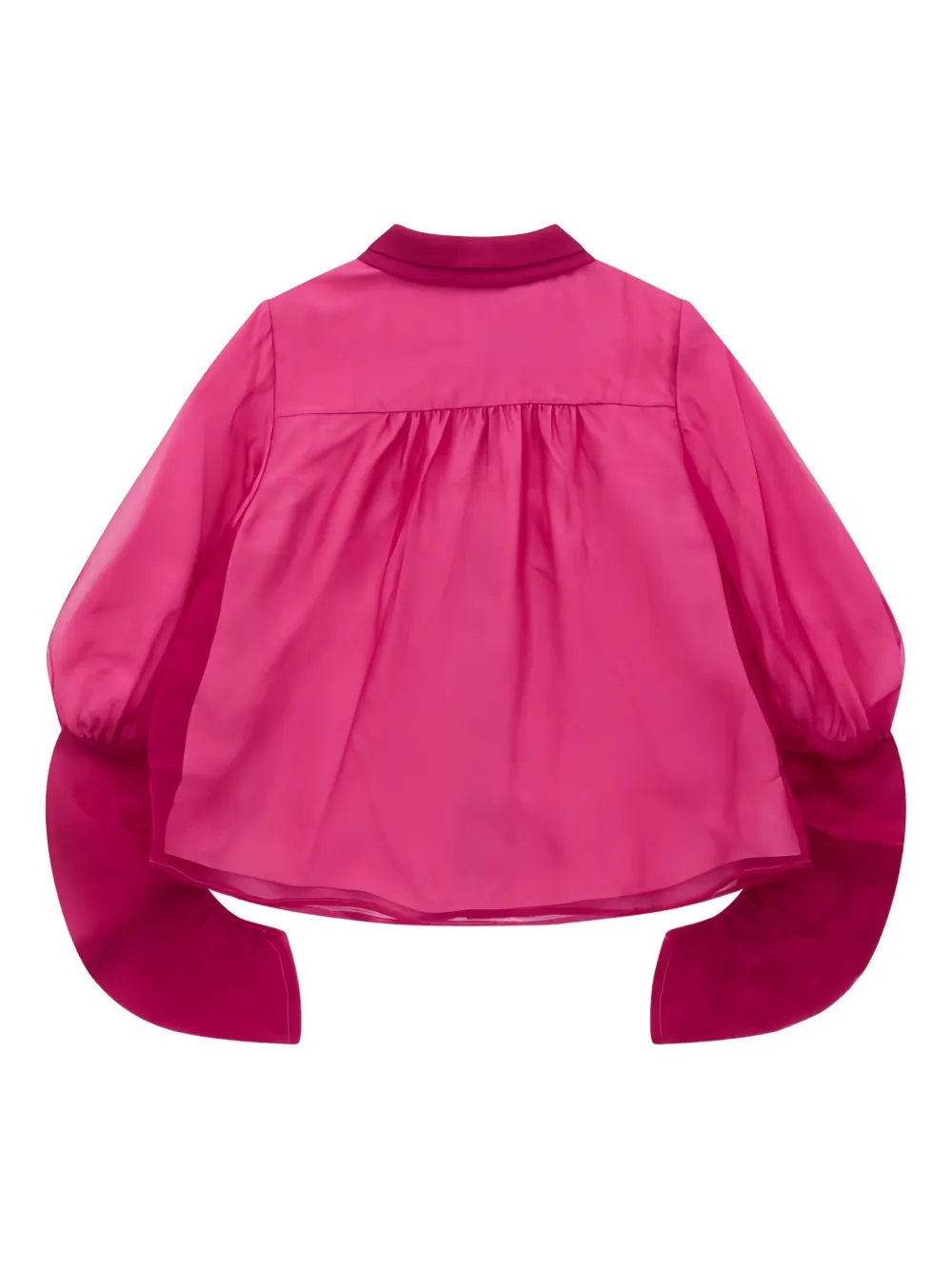Renli Su Blouse met Peter Pan-kraag en ballonmouwen - Roze