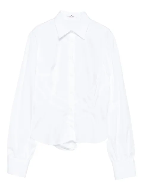 Ermanno Scervino ruched-panel collared shirt