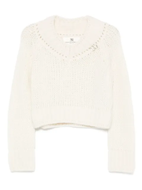 Ermanno Scervino V-neck cropped sweater