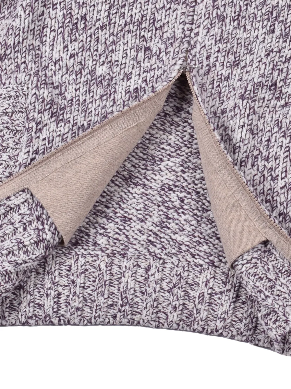 Brunello Cucinelli Gebreid vest met rits Rood