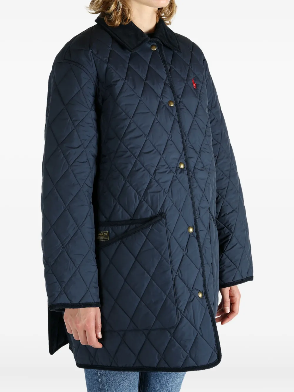 Polo Ralph Lauren diamond-quilted coat Blauw
