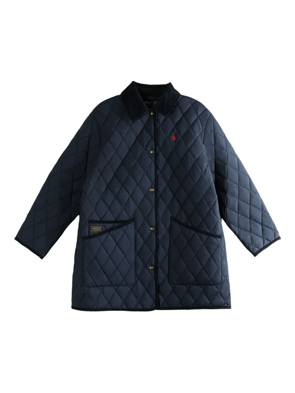 Polo Ralph Lauren diamond-quilted coat - ブルー Polo Ralph Lauren diamond-quilted coat - ブルー