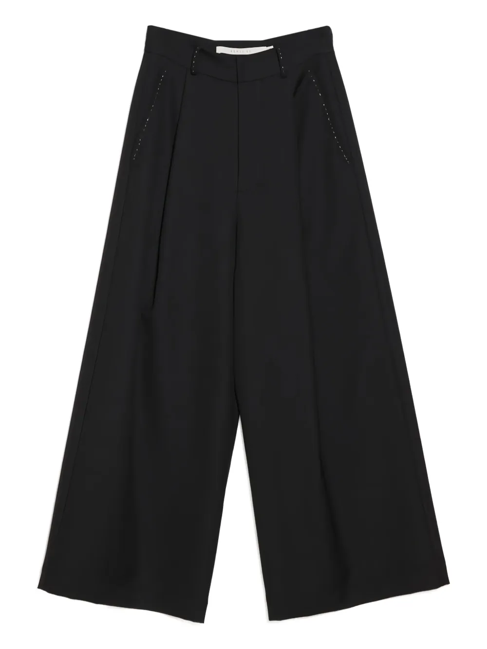 Renli Su pleated wide-leg trousers | Black | Image 1