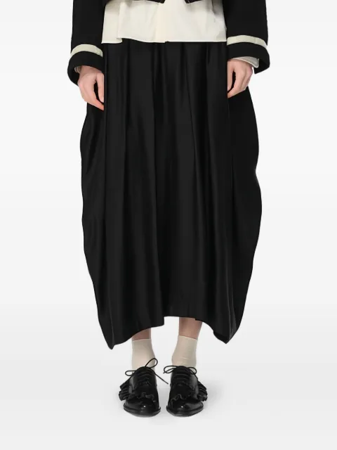 Renli Su pleated panelled skirt