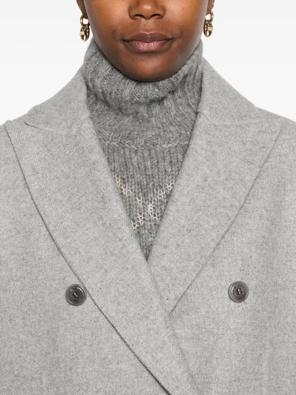 ERMANNO SCERVINO　コート Ermanno Scervino double-breasted Coat | Grey | FARFETCH