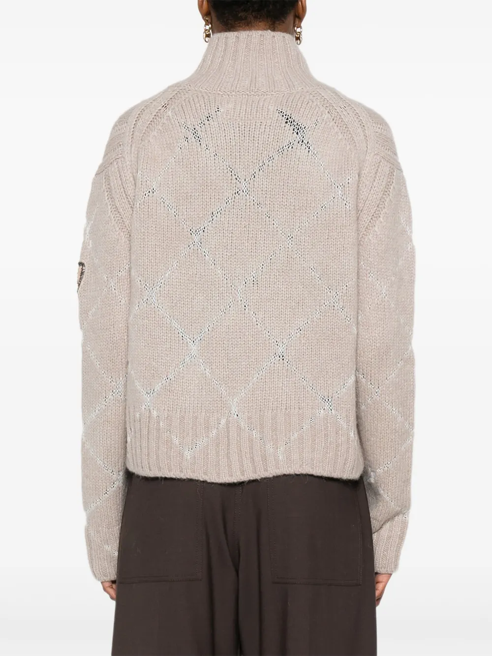 Ermanno Scervino Trui met hoge hals Grijs