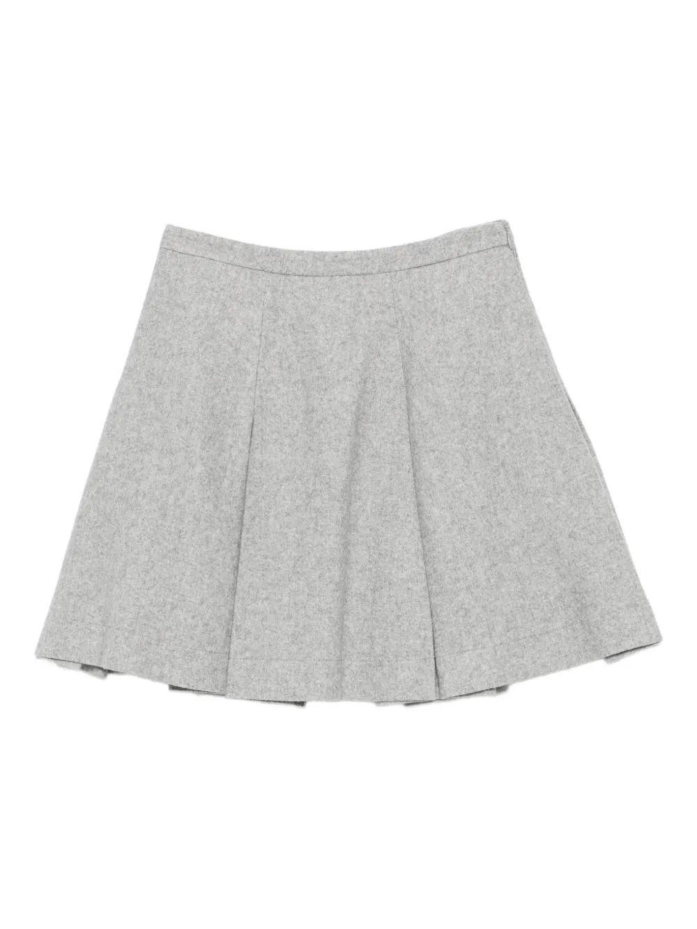 Ermanno Scervino Pleated Mini Skirt In Gray