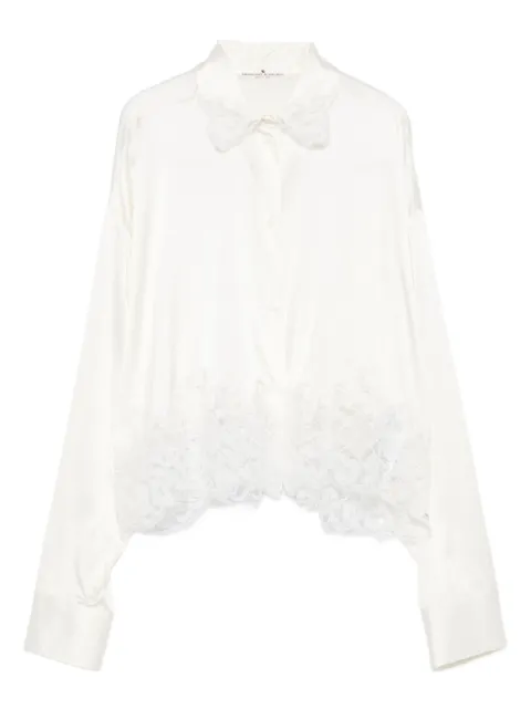 Ermanno Scervino chemise à bords en dentelle