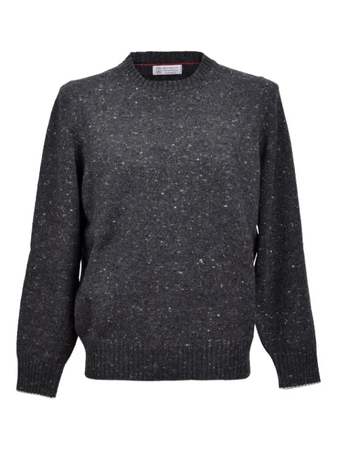 Brunello Cucinelli speckled crew-neck sweater