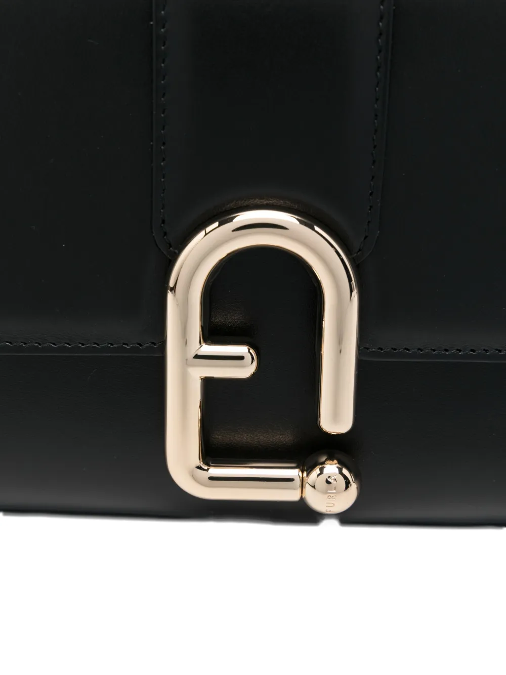 Furla Kleine Urban leren crossbodytas Zwart