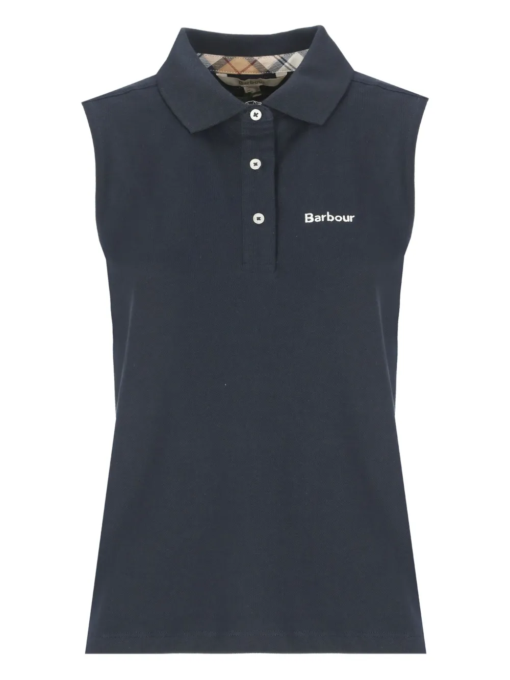 Barbour Polo smanicata - Blu