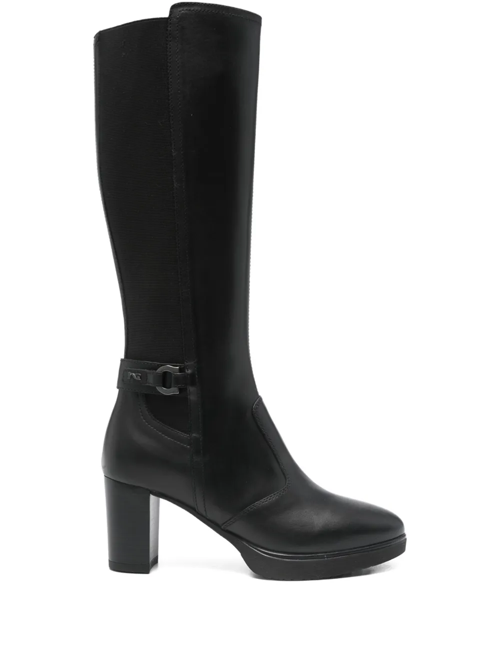 Nero Giardini 70mm Block-heel Buckle Boots In Black