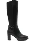 NERO GIARDINI 70mm block-heel buckle boots - Black