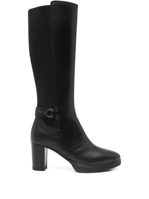 NERO GIARDINI 70mm block-heel buckle boots