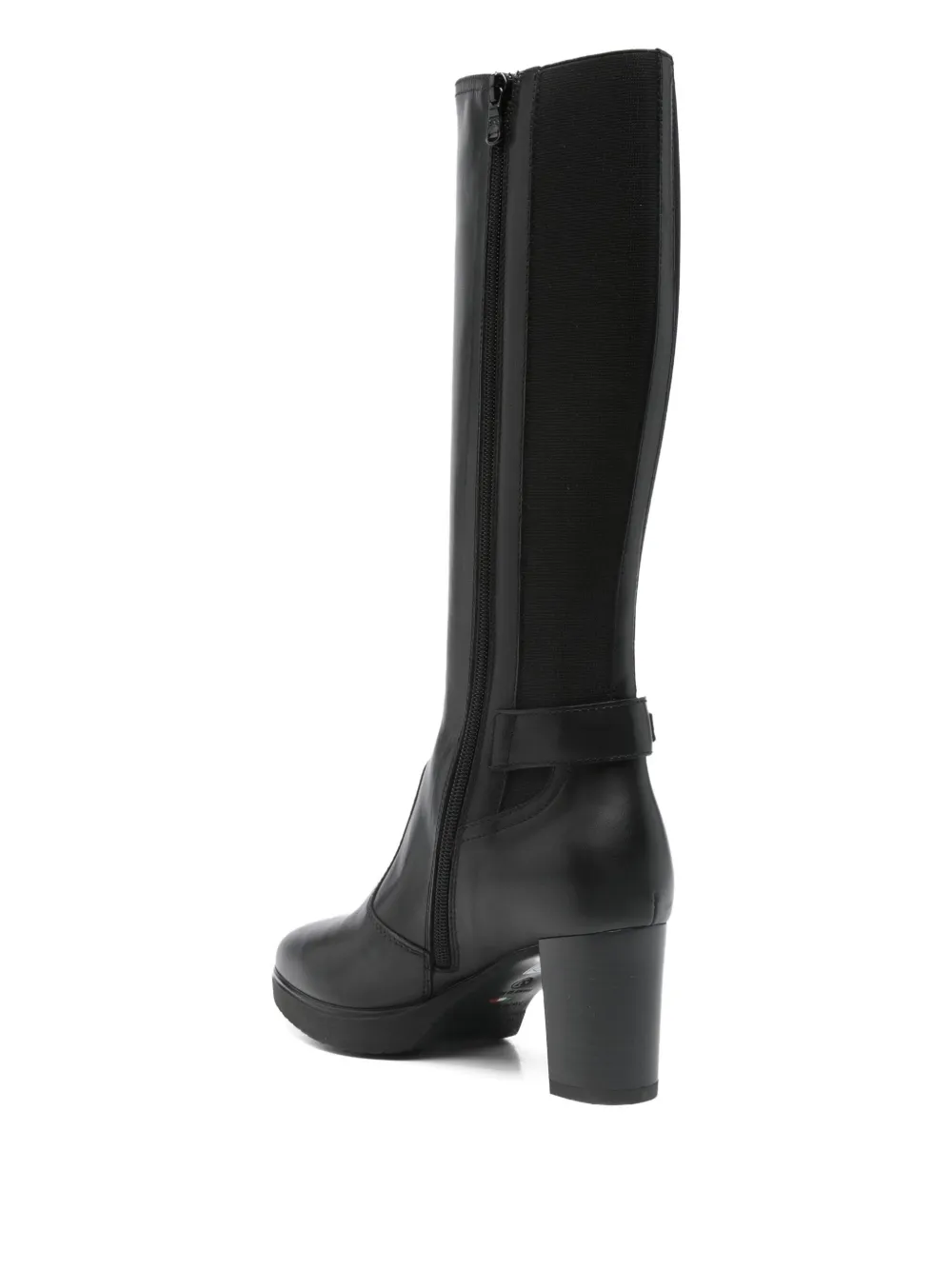 NERO GIARDINI 70mm block-heel buckle boots Black