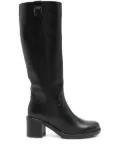 NERO GIARDINI 60mm buckle-detail block-heel boots - Black