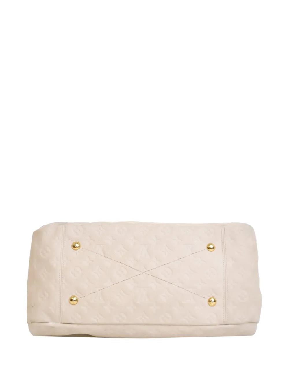 Pre-owned Louis Vuitton 2011 Monogram Empreinte Artsy Mm Hobo Bag In White