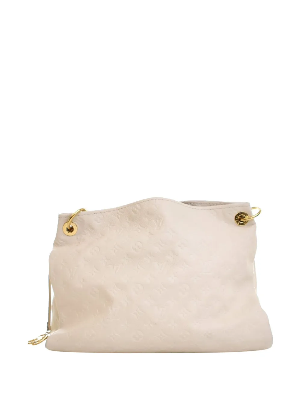Pre-owned Louis Vuitton 2011 Monogram Empreinte Artsy Mm Hobo Bag In White