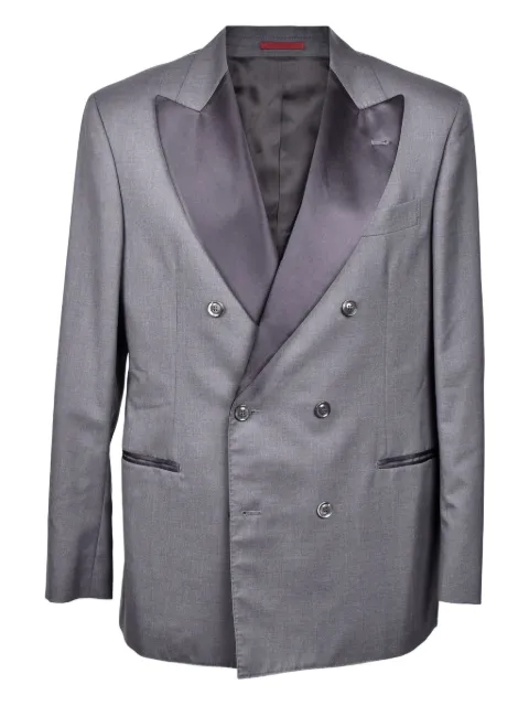 Brunello Cucinelli blazer croisé à revers pointus