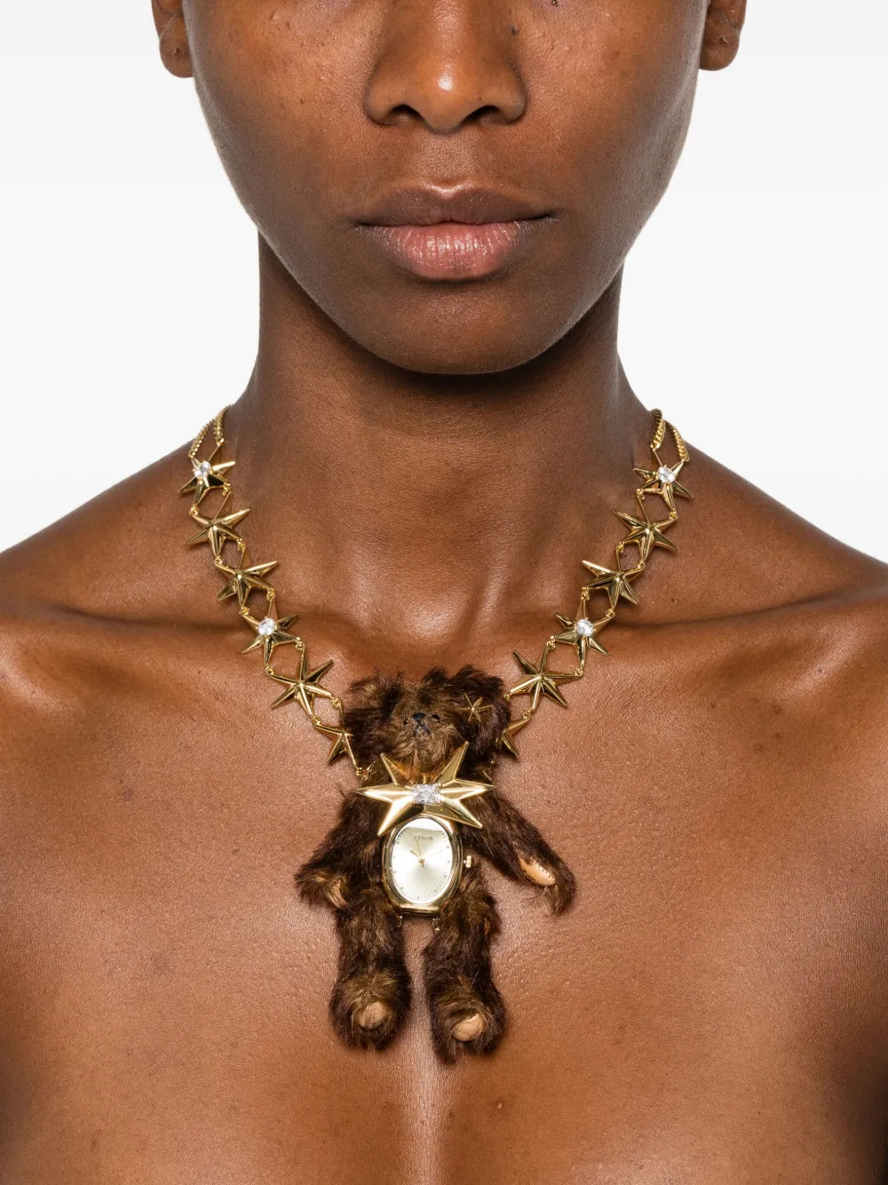 YVMIN teddy-bear star necklace - Goud