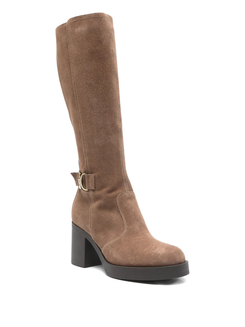 NERO GIARDINI 75mm buckle-detail calf-leather boots | Knee-High Boots | Image 2